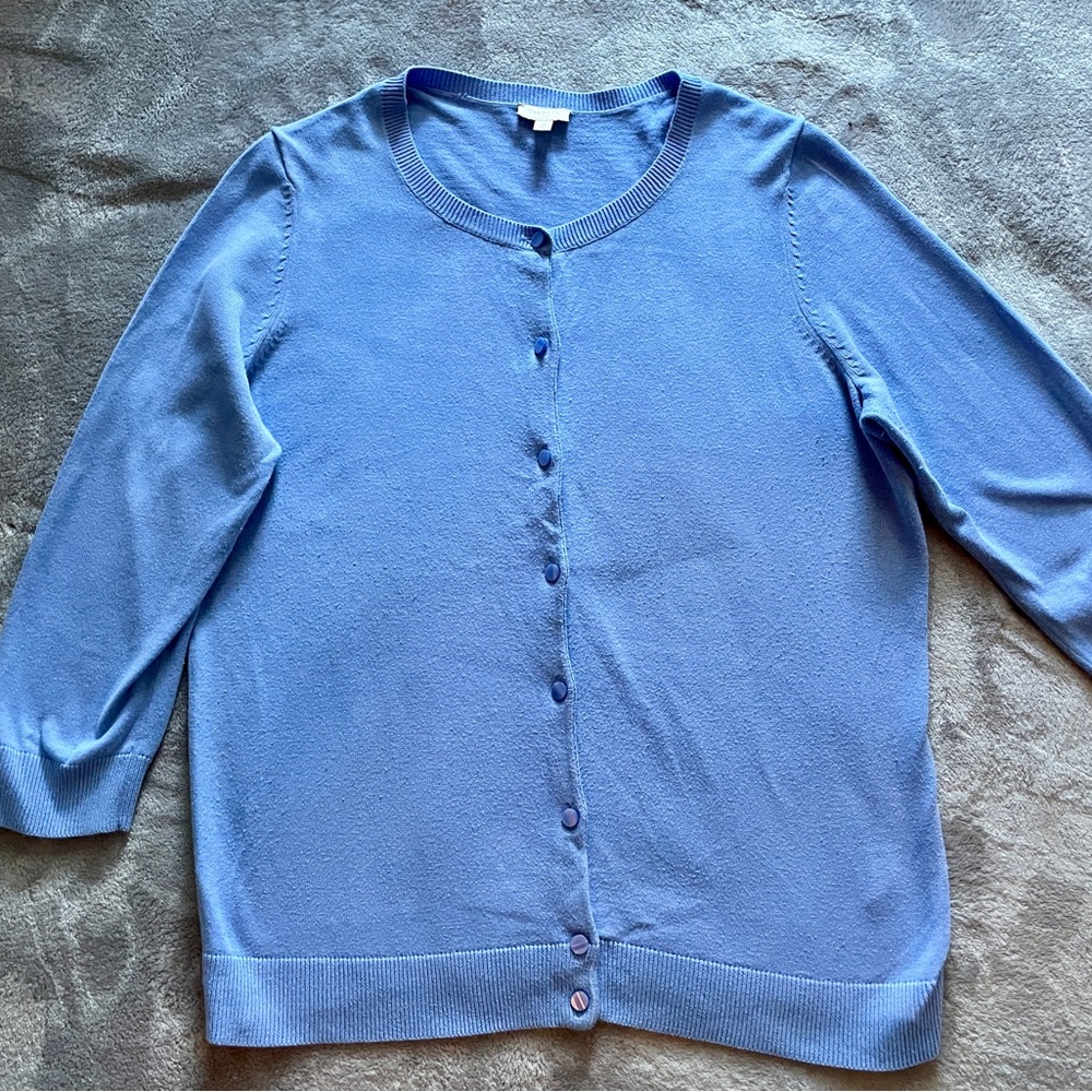 Talbots Women's Light Blue Cardigan